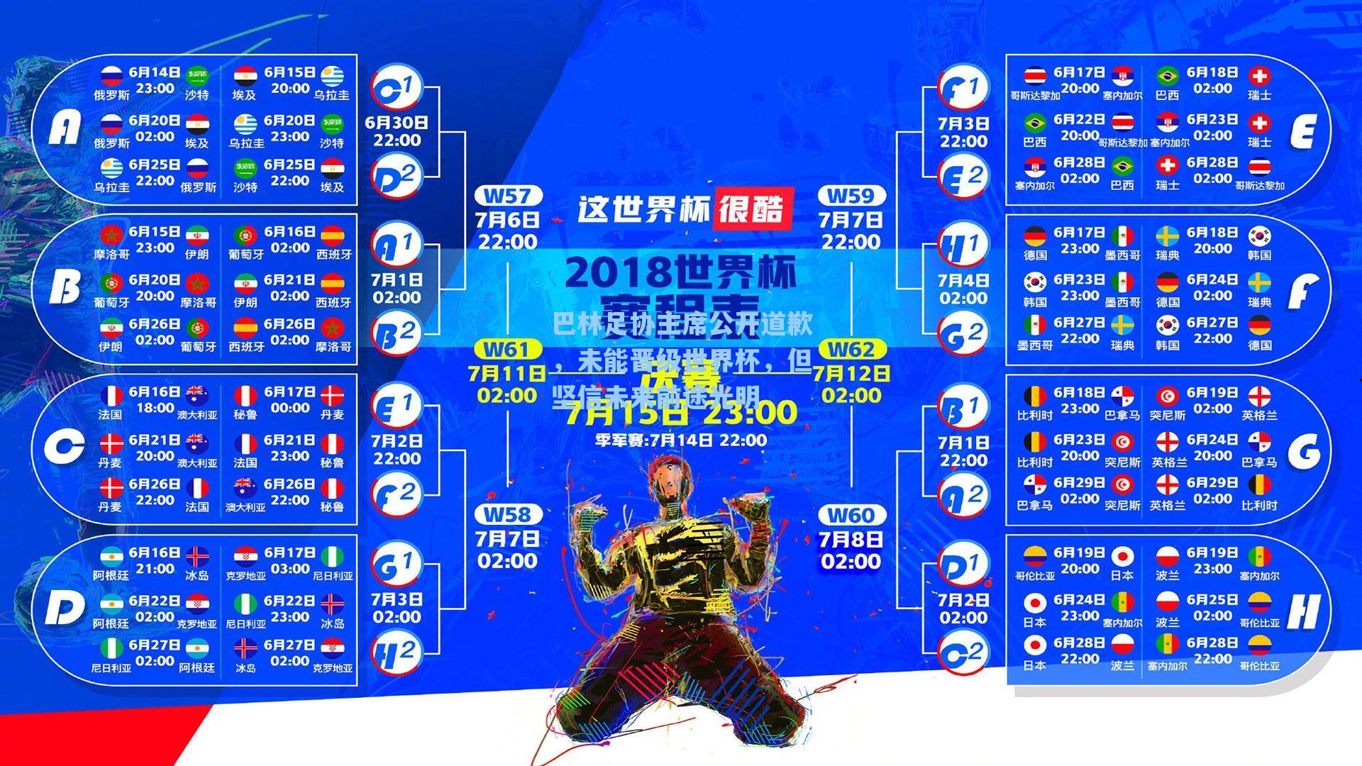 巴林足协主席公开道歉，未能晋级世界杯，但坚信未来前途光明
